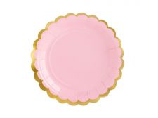 assiette yummy rose pastel 