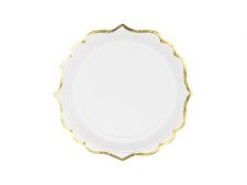 assiette blanche or 