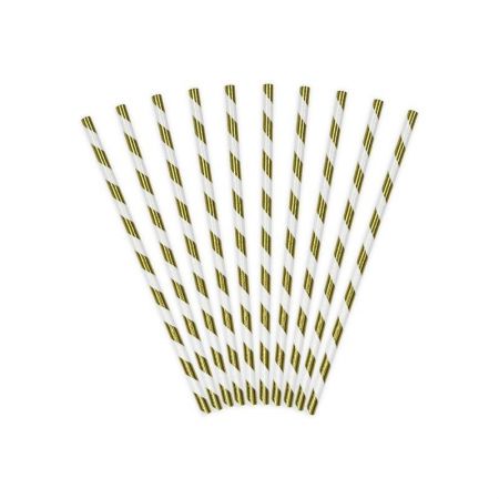 paille rayure or 