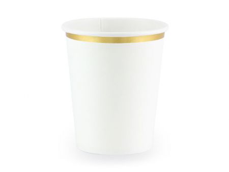 gobelet carton blanc or 