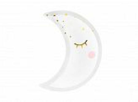 assiette carton forme lune 