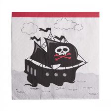 serviette pirates les 20 pieces 3 plis anniversaire communion mariage fete feudartifice cotillons 