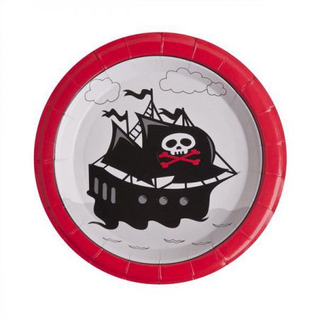 assiette pirate les 10 pieces anniversaire communion mariage fete feudartifice cotillons 