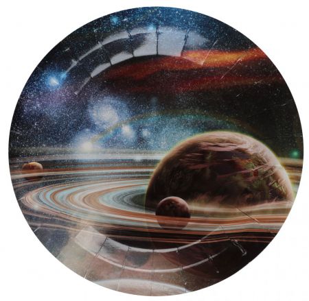 assiette espace saturne 