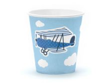 gobelets jetable avion bleu 