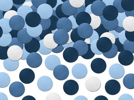 confettis papier nuance bleu 