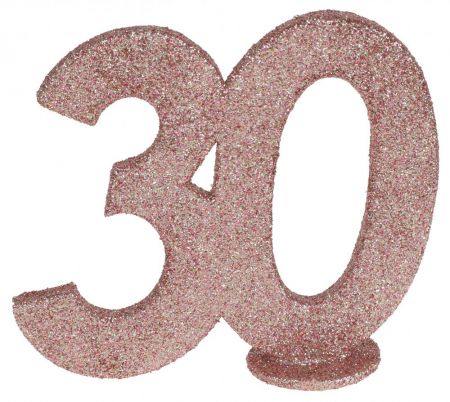 chiffre a poser rose gold 30 