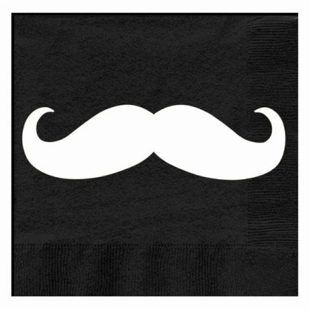 serviette 3 plis moustache les 20 pieces anniversaire communion mariage fete feudartifice cotillons 