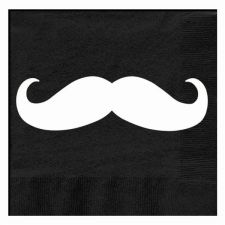 serviette 3 plis moustache les 20 pieces anniversaire communion mariage fete feudartifice cotillons