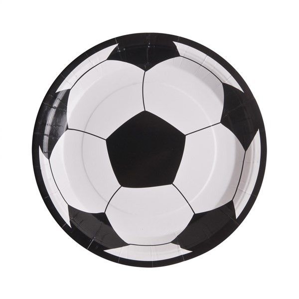 petites assiettes football ballon de foot anniversaire enfants