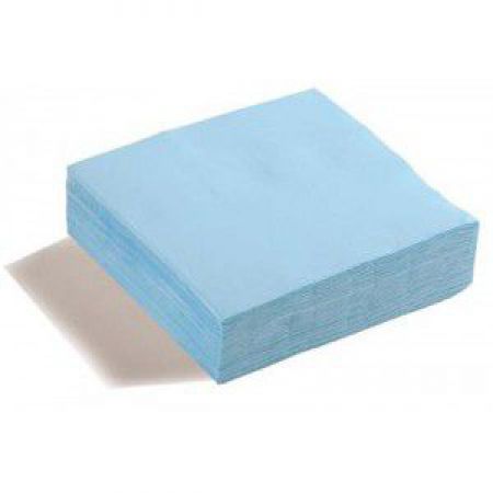 40 serviettes cocktail bleu caraibes 
