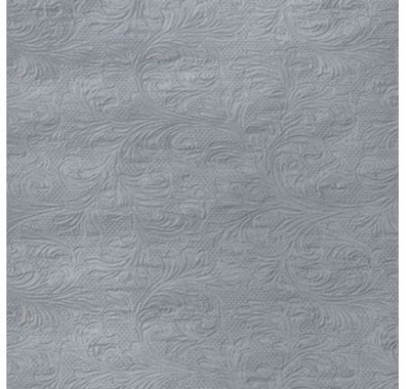 16 serviette relief argent  