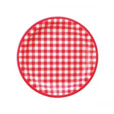 assiette vichy rouge les 10 pieces anniversaire communion mariage fete feudartifice cotillons