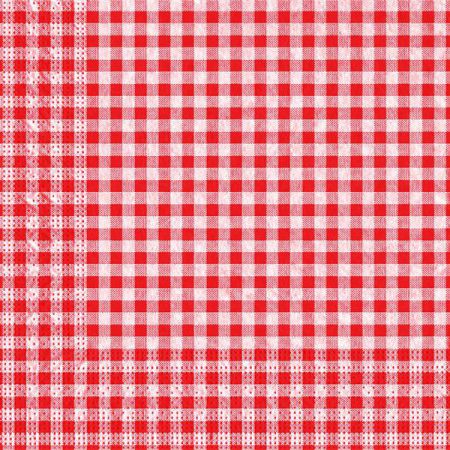 serviettes vichy rouge les 40 pieces 2 plis anniversaire communion mariage fete feudartifice cotillons 