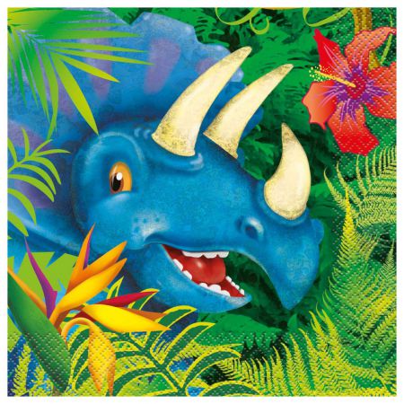 serviette dinosaure anniversaire enfant 