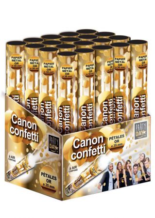 canon confettis petales or