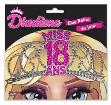 diademe 18 ans fuchsia anniversaire 