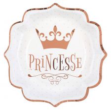 7243assietteprincesserosegold 