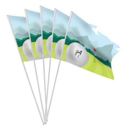 14591 10 drapeaux papier golf 