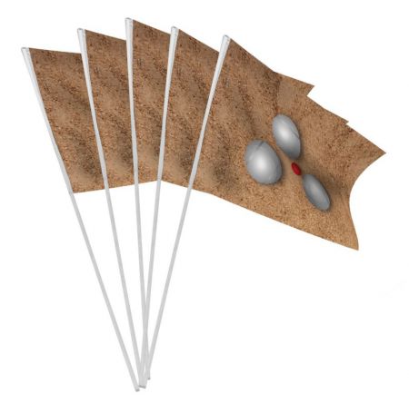 14594 10 drapeaux papier petanque 