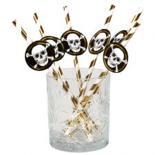 b74118 6 pailles carton pirates 