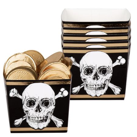 b74116 set 6 bols carton pirates 