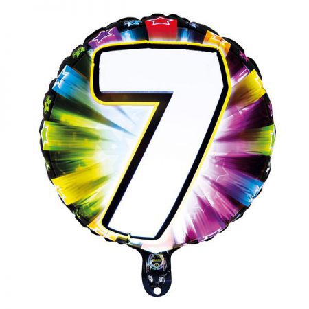 b22247 ballon foil 56 cm led chiffre 7 