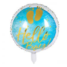 b53241 ballon foil hello boy 45cm 