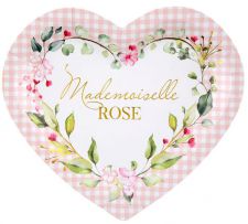 assiette mselle rose 