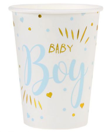 gobelet baby shower blue boy 