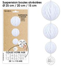 suspension boules tous ages blanc 