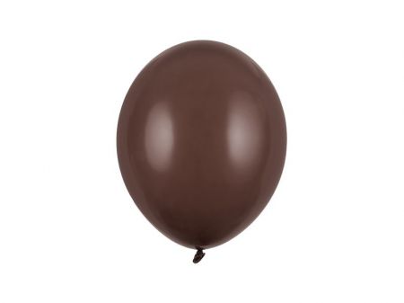 ballons 27cm pastel brun cacao sachet 50 pieces 