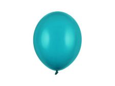 ballons latex strong 27cm bleu lagon pastel sachet 100 pieces 