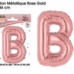 mini3 ballon metallique rose gold lettres b 