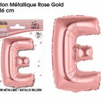 mini3 ballon metallique ros gold lettres e 