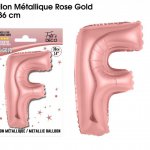 mini3 ballon metallique rose gold lettres f 