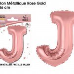 mini3 ballon metallique rose gold lettres j 