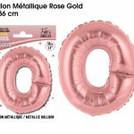 mini3 ballon metallique rose gold lettres o 
