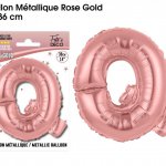mini3 ballon metallique rose gold lettres q 