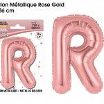 mini3 ballon metallique rose gold lettres r 