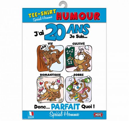 t shirt humour jai 20 ans 