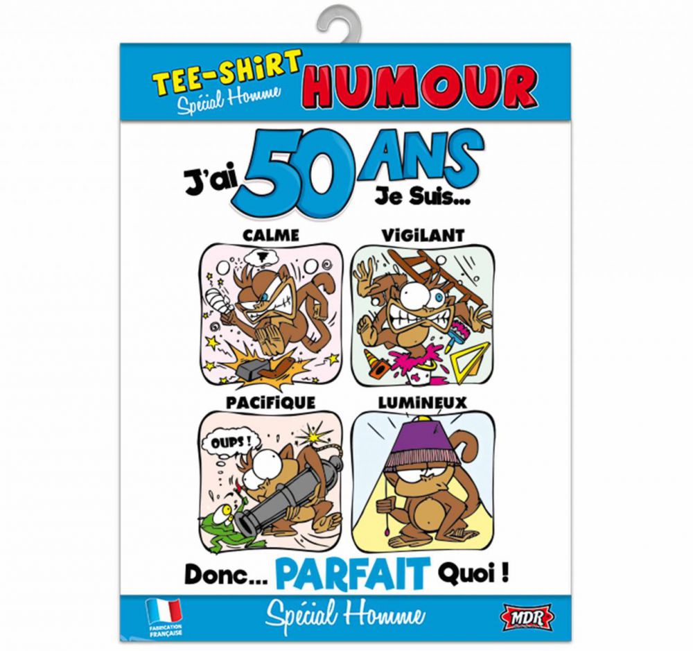 T-Shirt Humour J'ai 50 ans