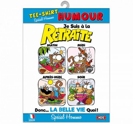 t shirt humour je suis a la retraite 