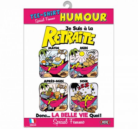 t shirt femme je suis a la retraite 