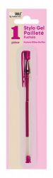 stylo paillete fuchsia 