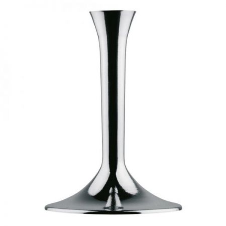 pieds verre argent chrome 