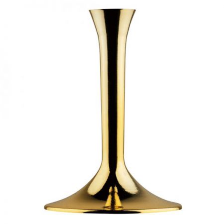 pieds plastique verre or chrome 