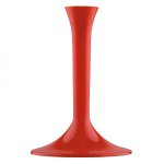 mini3 pieds verre plastique rouge 