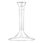 mini3 pieds verre plastique transparent 