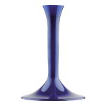 mini3 pieds verre plastique bleu transparent 